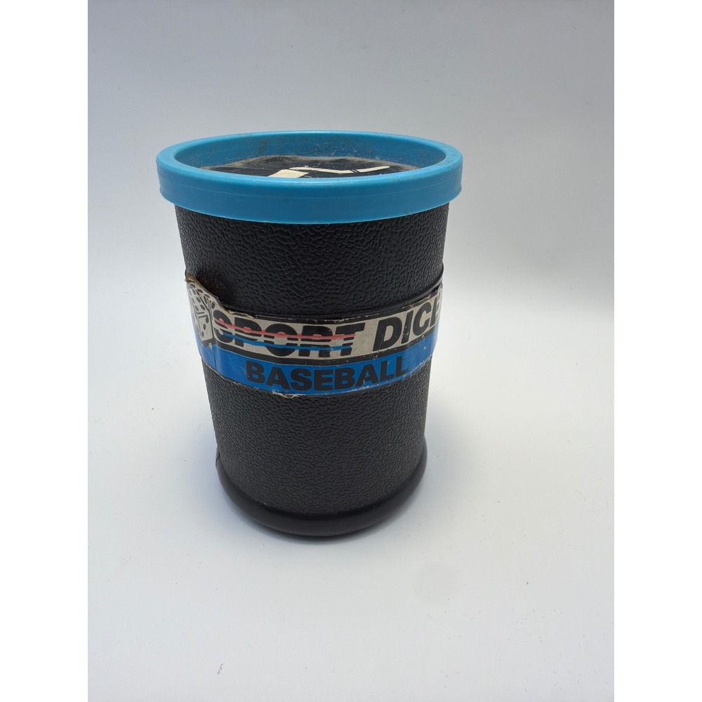 Vintage 1989 Sport Dice Baseball Game ALPS Inc Tabletop Sports Felt Mat Dice Cup